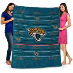 jacksonville jaguars striped pattern teal blanket fashion forward