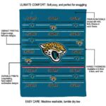 jacksonville jaguars striped pattern teal blanket new arrival