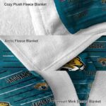 jacksonville jaguars striped pattern teal blanket premium grade