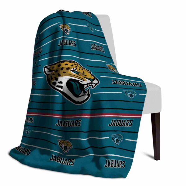 jacksonville jaguars striped pattern teal blanket top rated