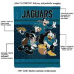 jacksonville jaguars three musketeers teal blanket new arrival