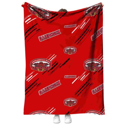 jacksonville state gamecocks fan spirit red blanket best selling