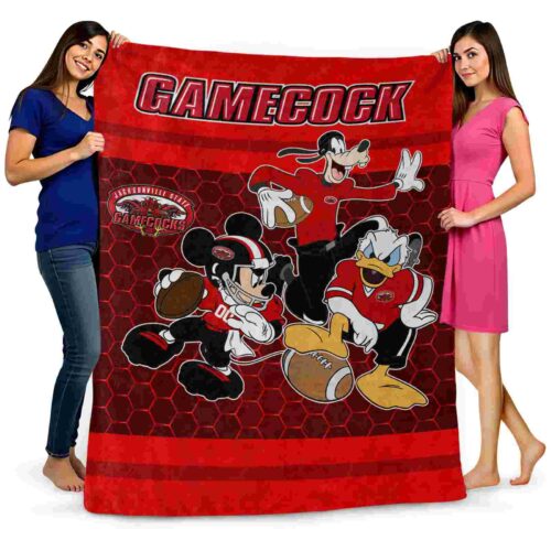 jacksonville state gamecocks three musketeers red blanket fashion forward