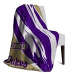 james madison dukes brushstrokes purple white blanket best selling