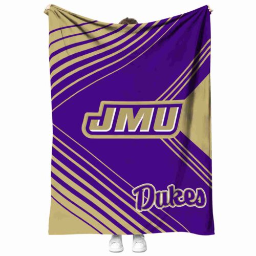 james madison dukes diagonal stripes purple blanket best selling