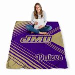james madison dukes diagonal stripes purple blanket best selling