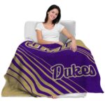 james madison dukes diagonal stripes purple blanket best selling