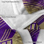 james madison dukes diagonal stripes purple blanket best selling