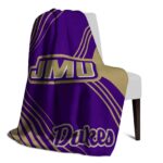 james madison dukes diagonal stripes purple blanket best selling