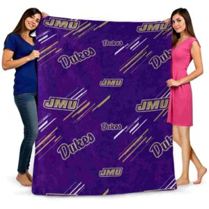 james madison dukes fan spirit purple blanket fashion forward