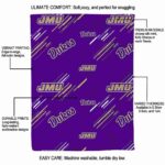 james madison dukes fan spirit purple blanket best selling