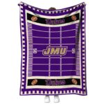 james madison dukes football field purple blanket best selling