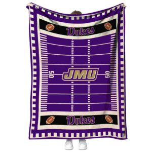 james madison dukes football field purple blanket best selling