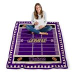 james madison dukes football field purple blanket best selling
