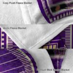 james madison dukes football field purple blanket best selling