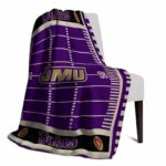 james madison dukes football field purple blanket best selling