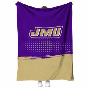 james madison dukes gradient dots purple blanket best selling