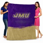 james madison dukes gradient dots purple blanket fashion forward