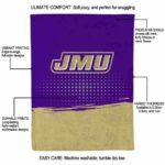 james madison dukes gradient dots purple blanket new arrival
