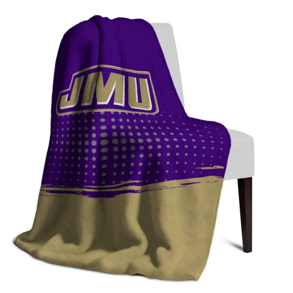 james madison dukes gradient dots purple blanket top rated