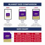 james madison dukes gradient dots purple blanket trendy