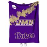 james madison dukes grunge texture purple blanket best selling