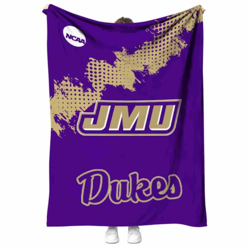 james madison dukes grunge texture purple blanket best selling