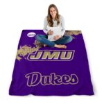 james madison dukes grunge texture purple blanket best selling