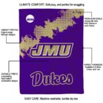 james madison dukes grunge texture purple blanket best selling