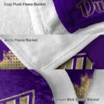 james madison dukes grunge texture purple blanket best selling