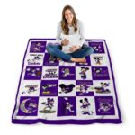 james madison dukes mickey minnie purple white blanket best selling