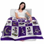 james madison dukes mickey minnie purple white blanket best selling