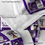 james madison dukes mickey minnie purple white blanket best selling