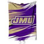 james madison dukes paint streaks purple white blanket best selling