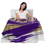 james madison dukes paint streaks purple white blanket best selling