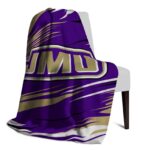 james madison dukes paint streaks purple white blanket best selling