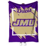 james madison dukes splatter effect purple blanket best selling