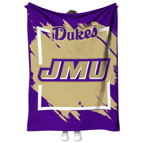 james madison dukes splatter effect purple blanket best selling