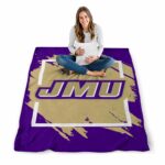 james madison dukes splatter effect purple blanket best selling