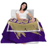 james madison dukes splatter effect purple blanket best selling
