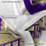 james madison dukes splatter effect purple blanket best selling