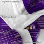 james madison dukes striped pattern purple blanket best selling