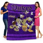 james madison dukes three musketeers purple blanket best selling