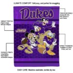james madison dukes three musketeers purple blanket best selling
