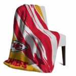kansas city chiefs brushstrokes red white blanket top rated