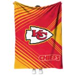 kansas city chiefs diagonal stripes red blanket best selling