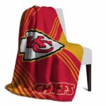 kansas city chiefs diagonal stripes red blanket top rated