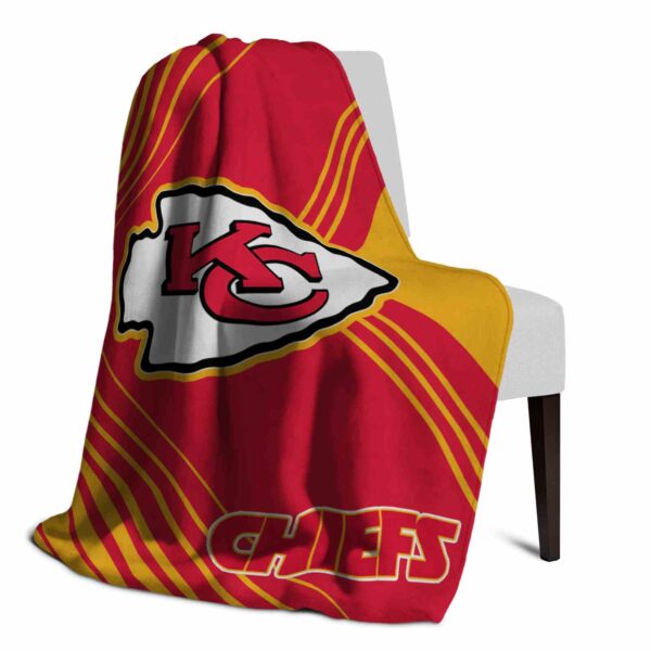kansas city chiefs diagonal stripes red blanket top rated
