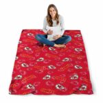 kansas city chiefs diehard fans red blanket high quality