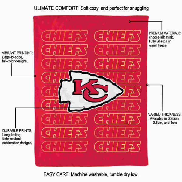 kansas city chiefs fan pride red blanket new arrival